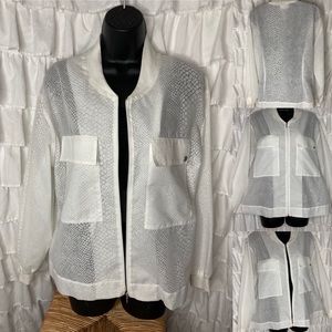 GOMAYE designer transparent print jacket